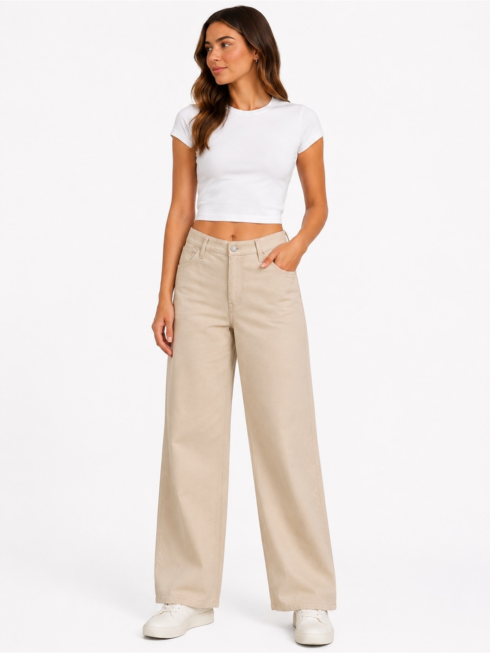 Lululemon EasyFive Mid Rise Relaxed Straight Pants 32 Downtown Tan Utilitech NWT